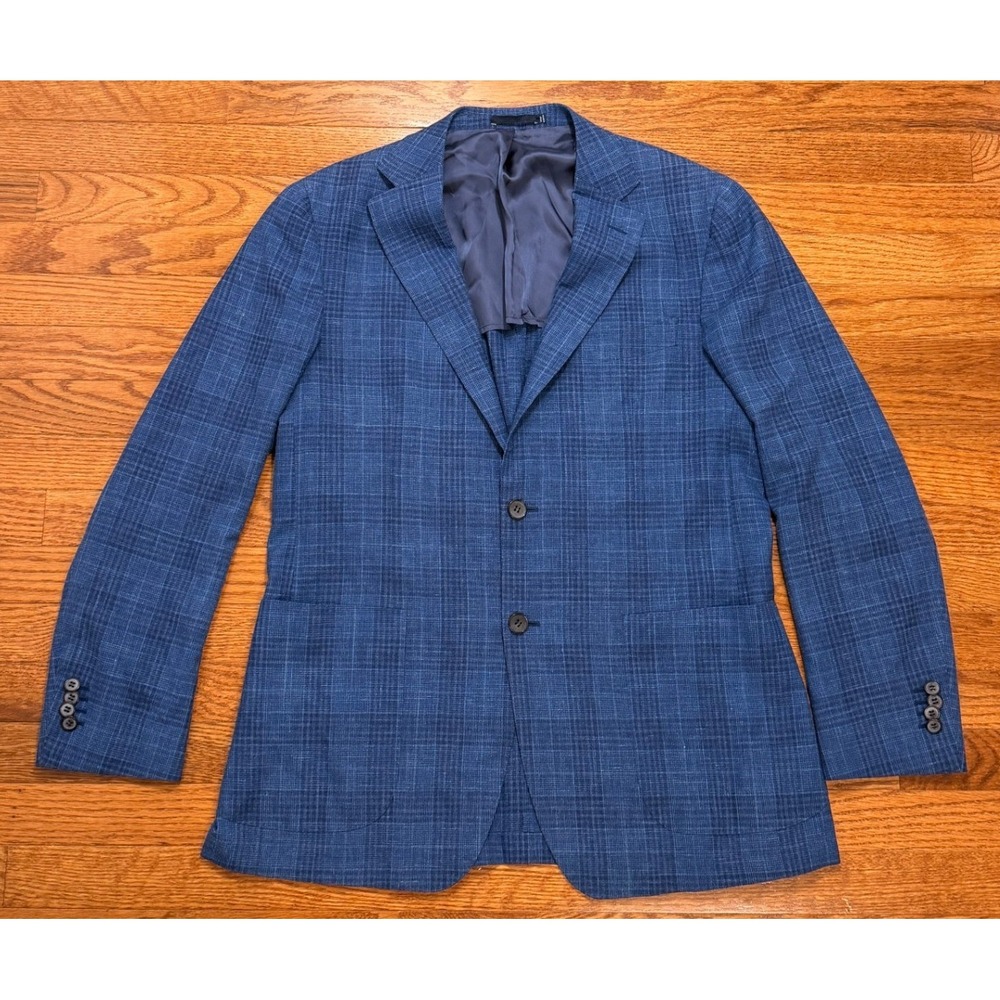 Suitsupply Havana Blazer Men 42R Slim Blue Ermenegildo Zegna Wool Silk Linen